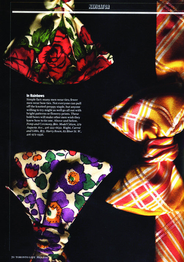 Pomp & Ceremony featured in Toronto Life Magazine
