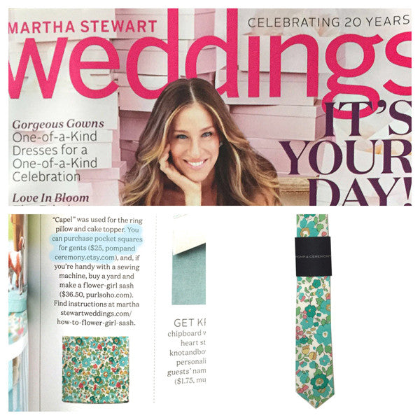 Pomp & Ceremony featured in Martha Stewart Weddings