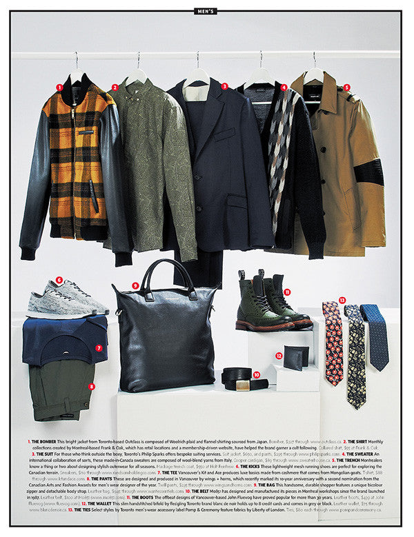 Pomp & Ceremony featured in the Globe and Mail