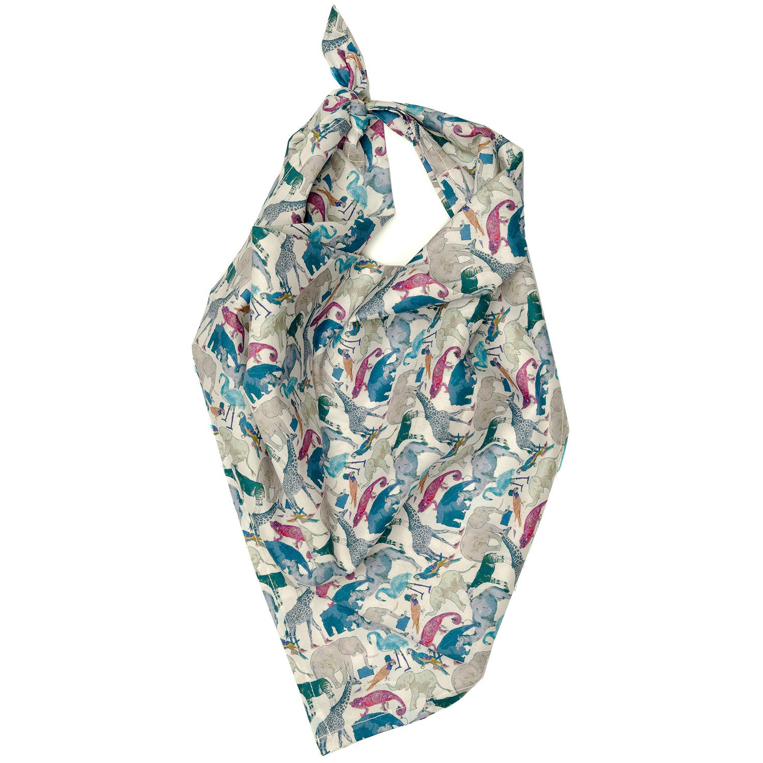 Liberty London Queue for the Zoo Bandana