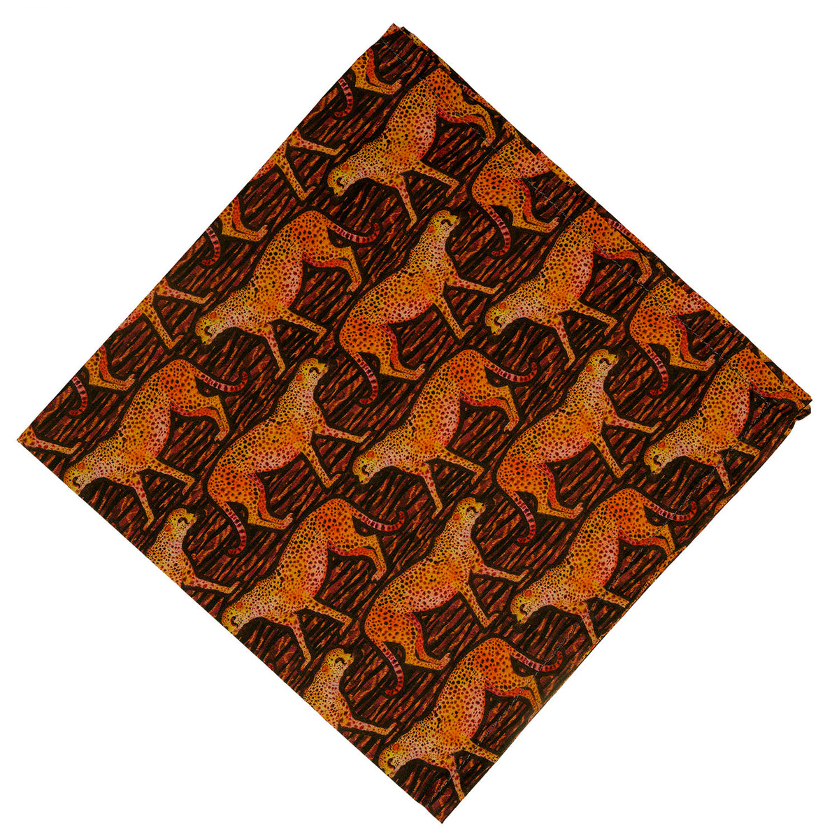 Liberty London Cheetah Pocket Square