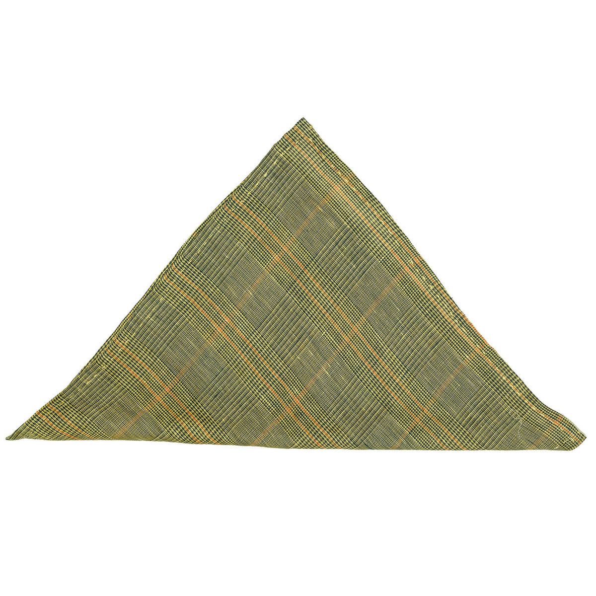 Yellow Linen Glen Check Pocket Square (Copy)