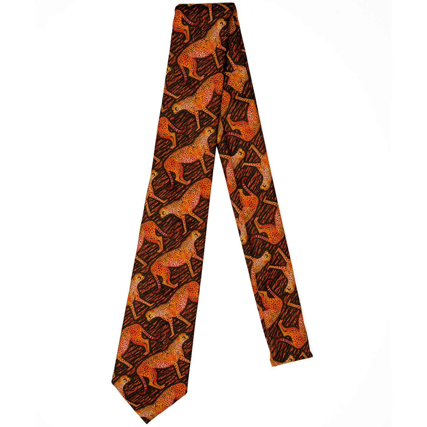 Liberty London Cheetah Tie
