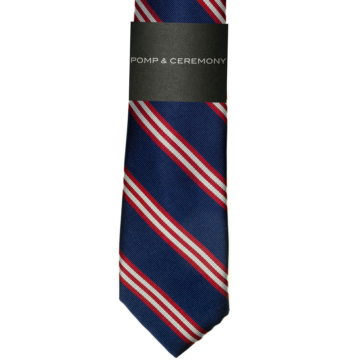 Blue Stripe Silk Tie
