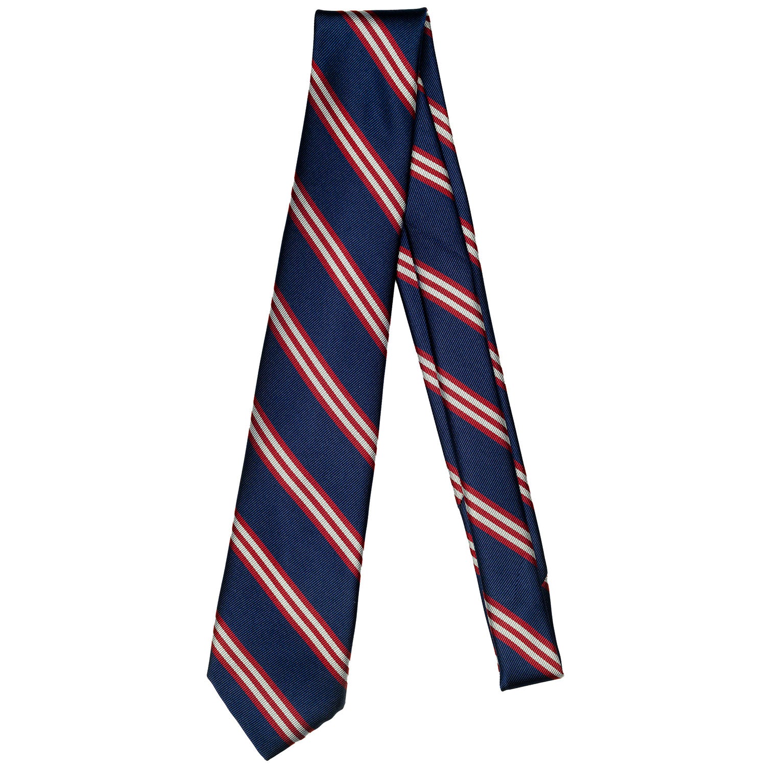 Blue Stripe Silk Tie