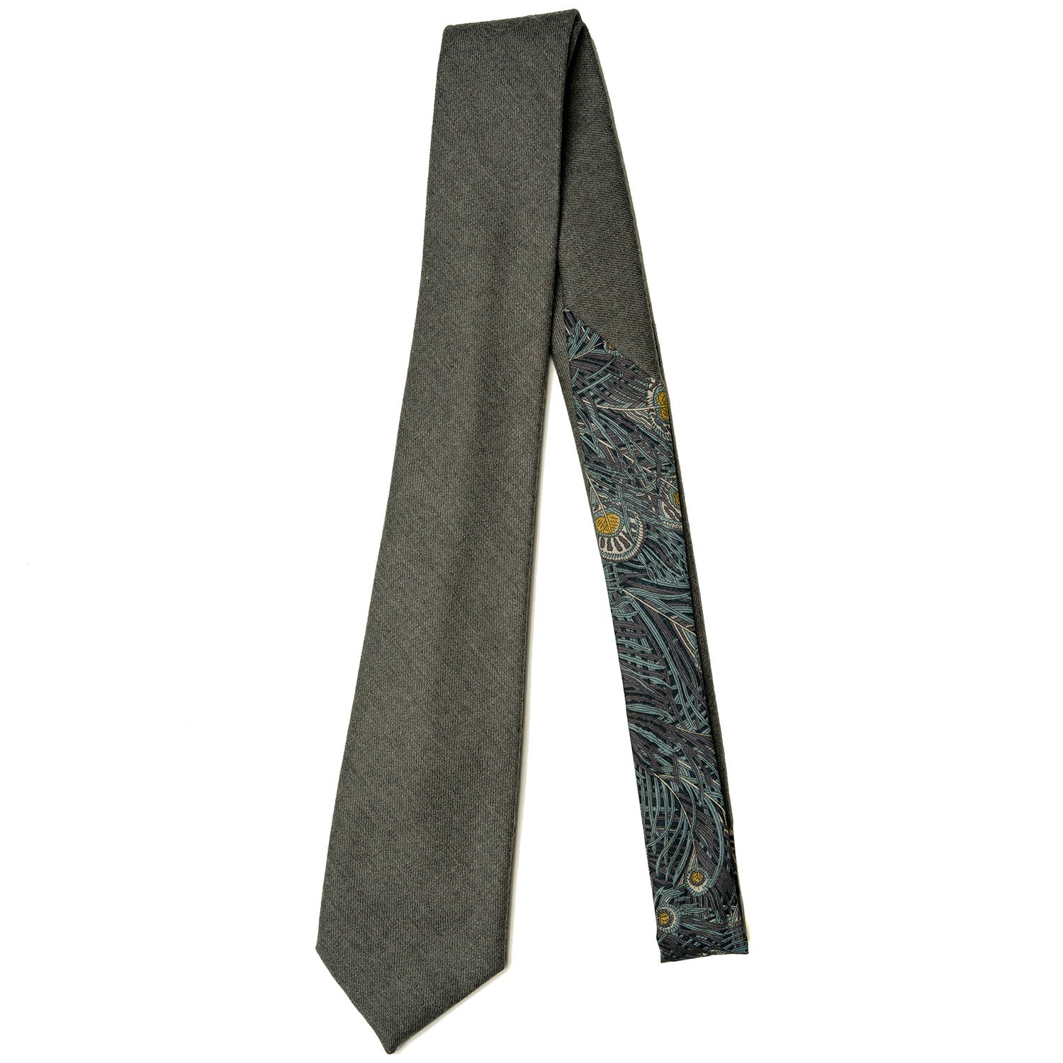 Liberty London Grey Wool Tie