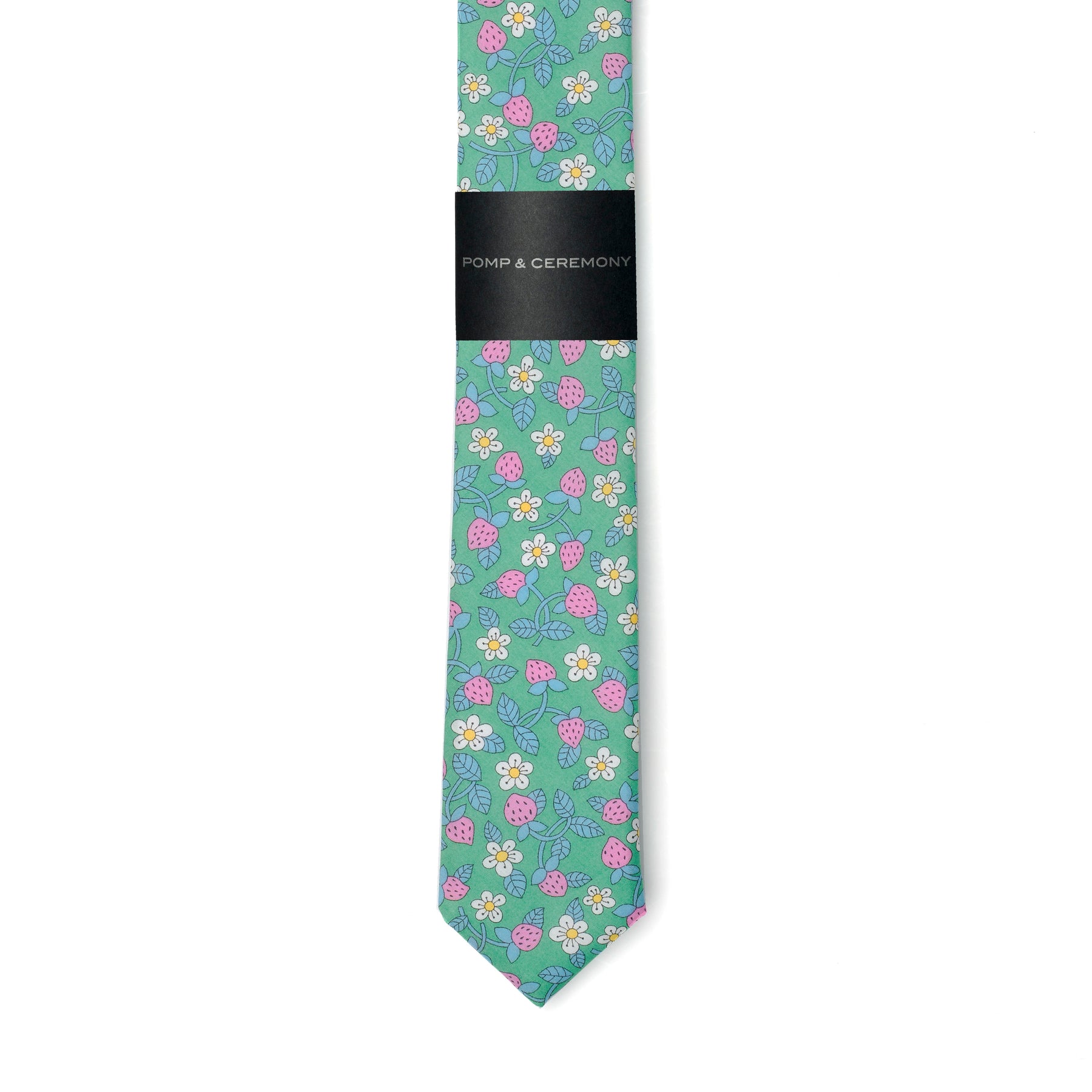 Discontinued LIBERTY LONDON Strawberries and Cream SKINNY TIE