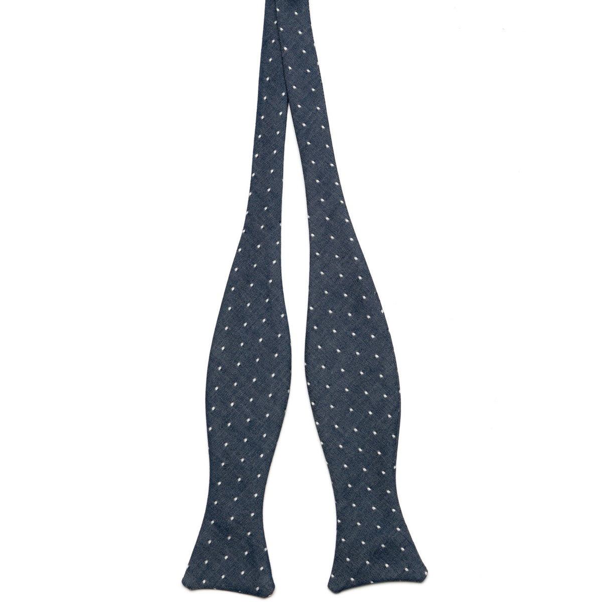 Chambray Dot Bow Tie