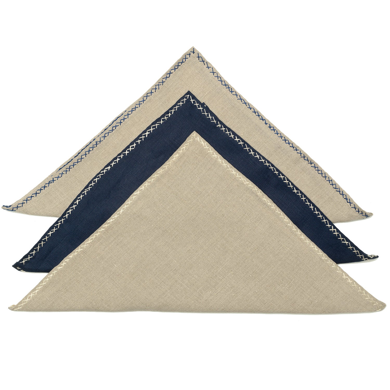 Liberty of London Navy Pocket Square