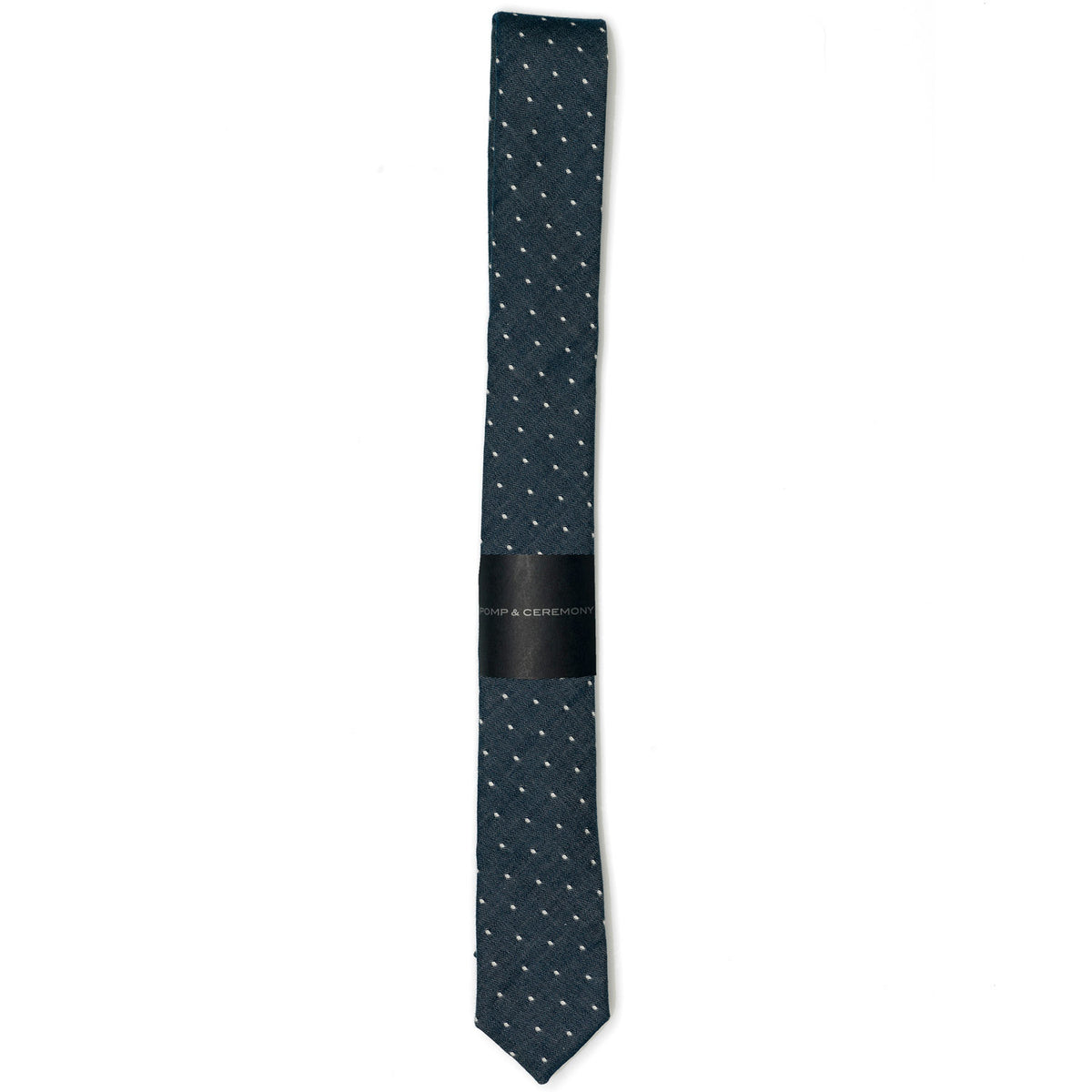 Discontinued Chambray Dot Skinny Tie