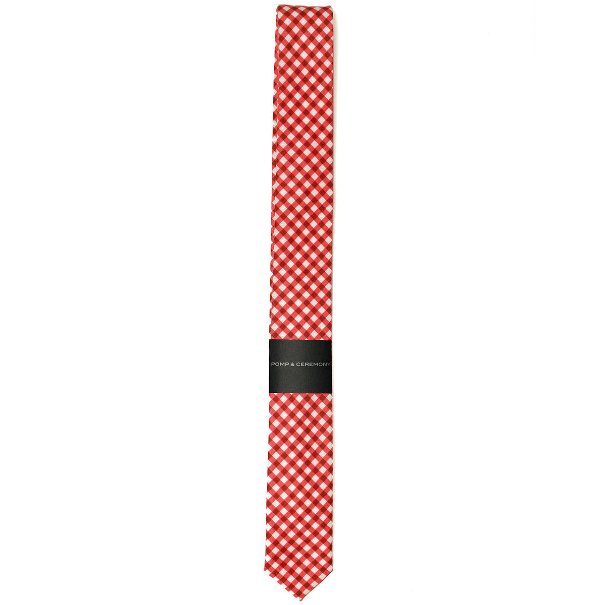 Discontinued Red Gingham Skinny Tie