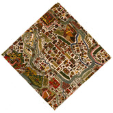 Liberty London Map Planning Pocket Square
