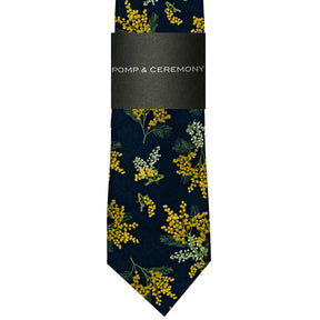 Liberty London Mimosa Navy Tie