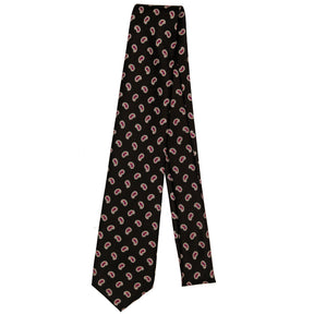 Black Paisley Silk Tie
