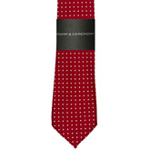 Red Dot Silk Tie