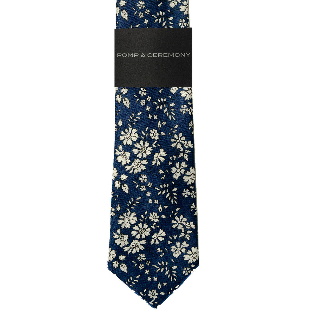 Liberty of London Capel Blue Linen Tie