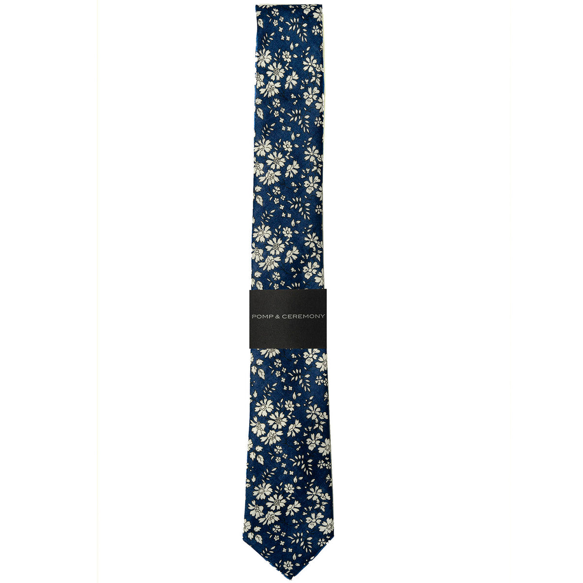 Liberty of London Capel Blue Linen Tie