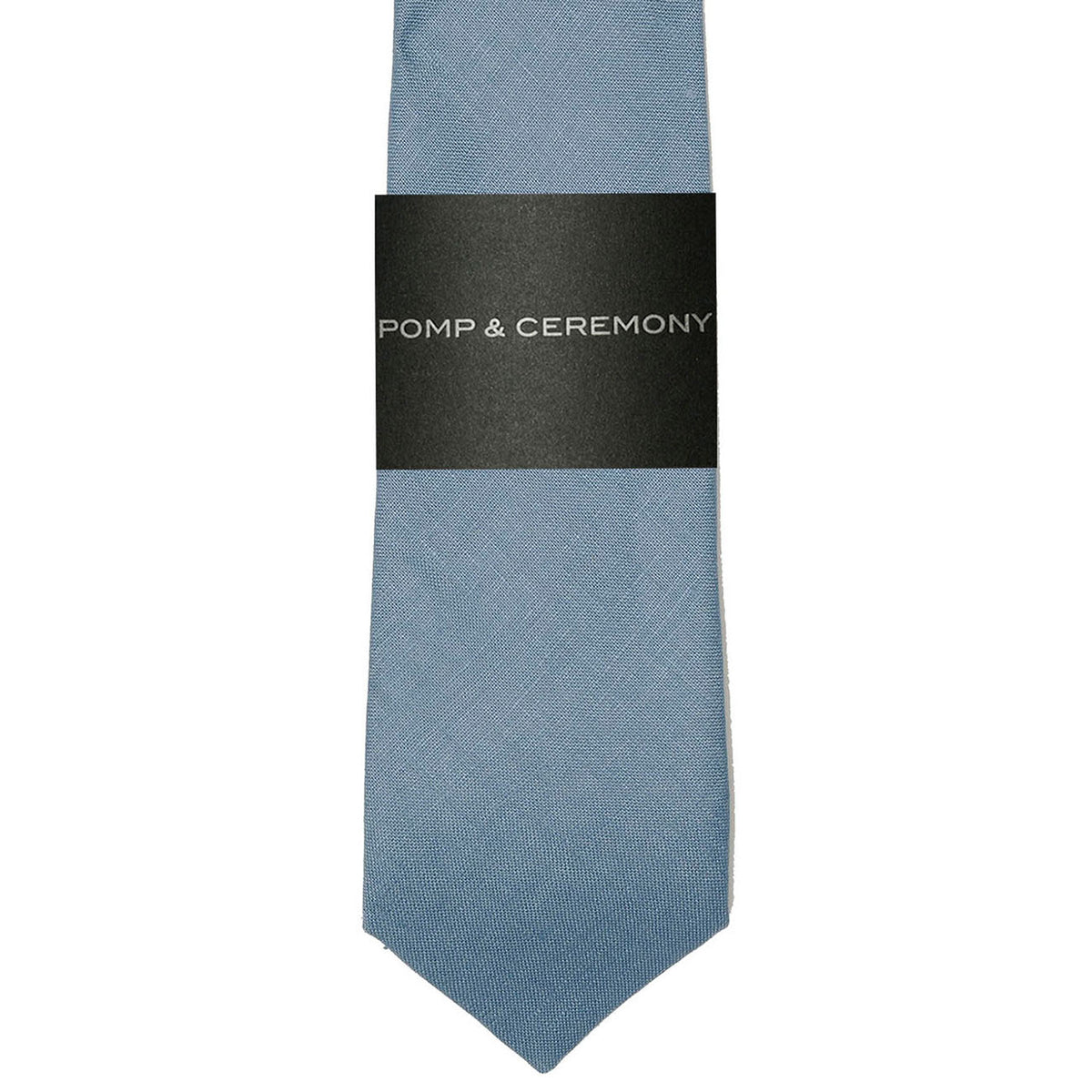 Light Blue Linen Tie
