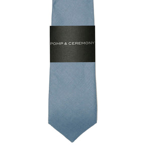 Light Blue Linen Tie
