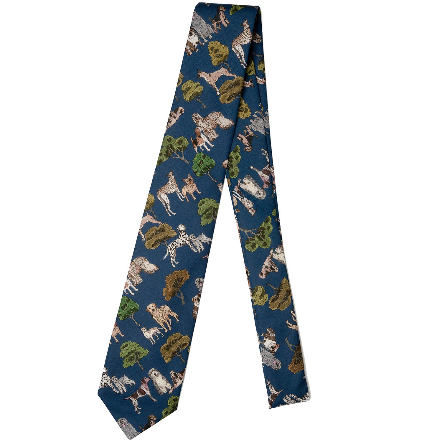 Liberty London Dog Park Tie