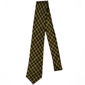 Green Check Wool Tie