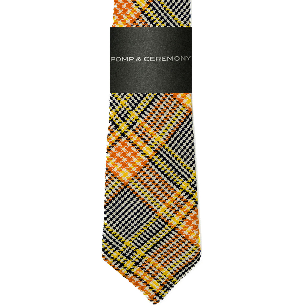 Yellow Plaid Wool Tie