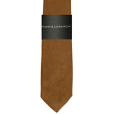 Baby Corduroy Tie - Tobacco