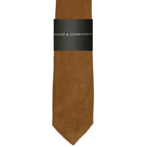 Baby Corduroy Tie - Tobacco