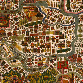 Liberty London Map Planning Pocket Square