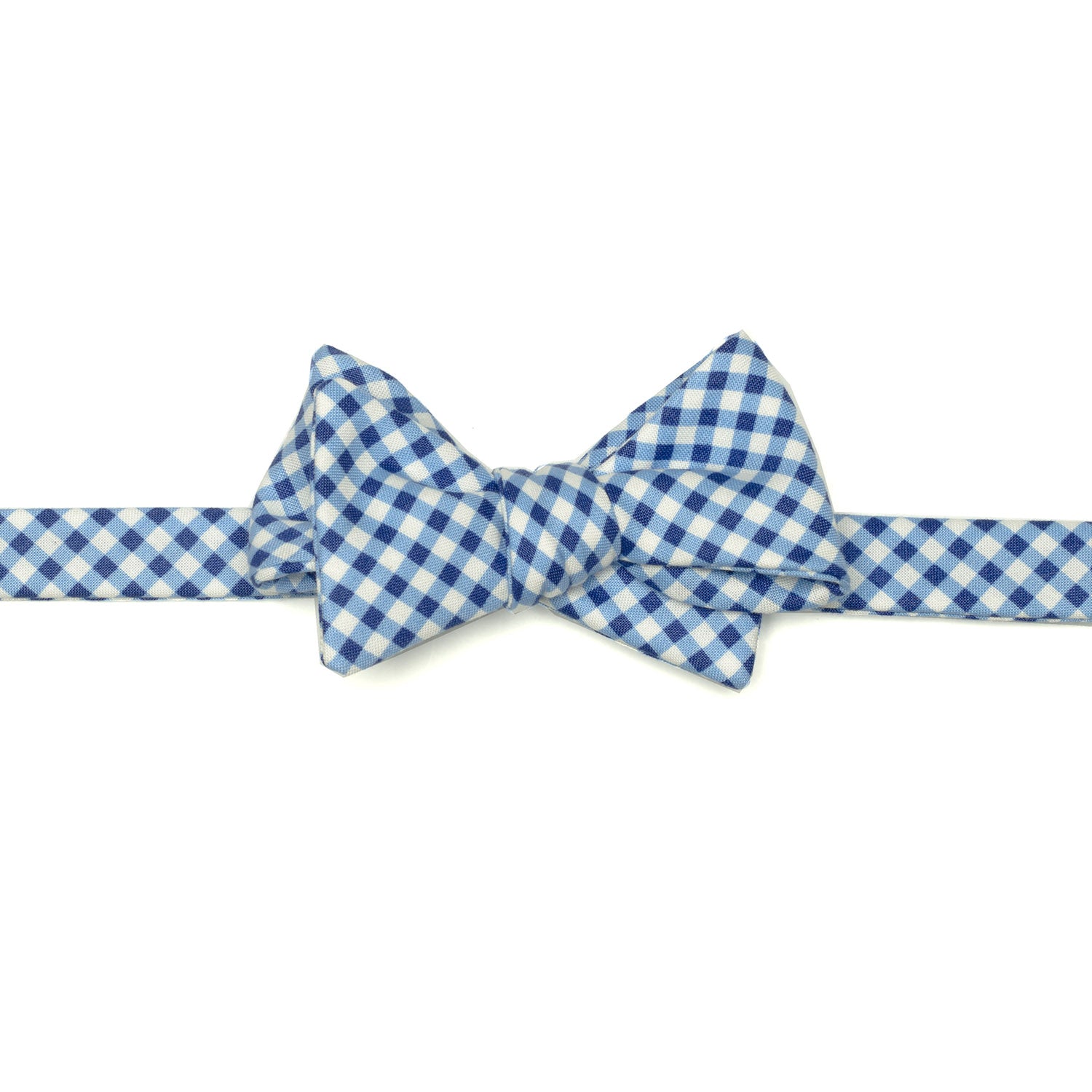 Liberty of London Blue Gingham Bow Tie