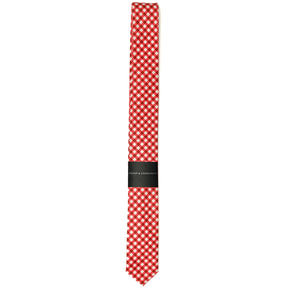 Liberty of London Red Gingham Skinny Tie